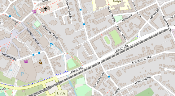 Friseur auf Satellitenbild