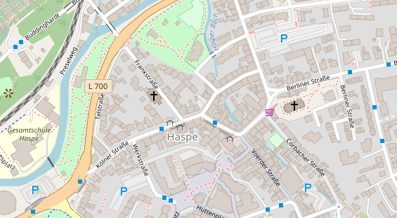 Friseur auf Satellitenbild