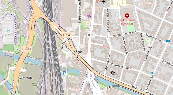 Friseur auf Satellitenbild