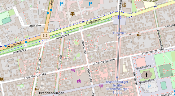 Friseur auf Satellitenbild