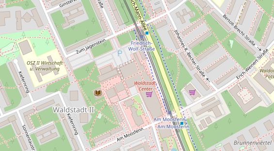 Friseur auf Satellitenbild