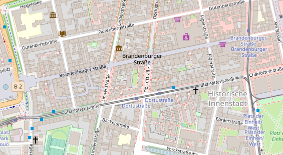 Friseur auf Satellitenbild