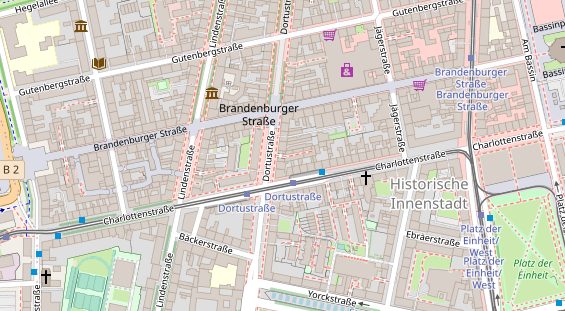 Friseur auf Satellitenbild