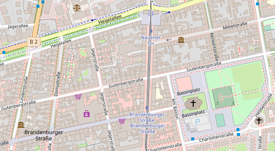 Friseur auf Satellitenbild