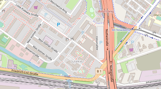 Friseur auf Satellitenbild