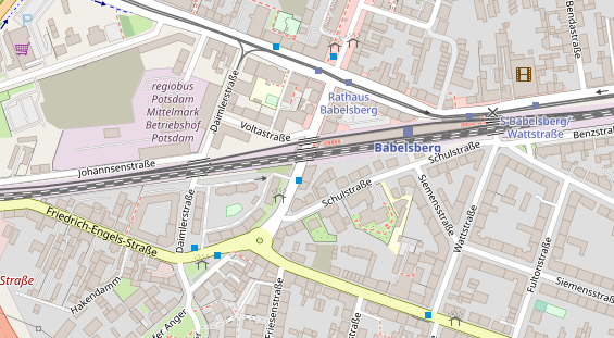 Friseur auf Satellitenbild