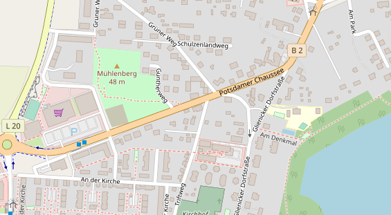 Friseur auf Satellitenbild