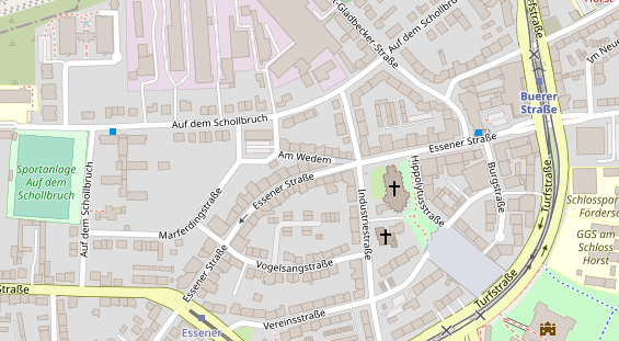 Friseur auf Satellitenbild