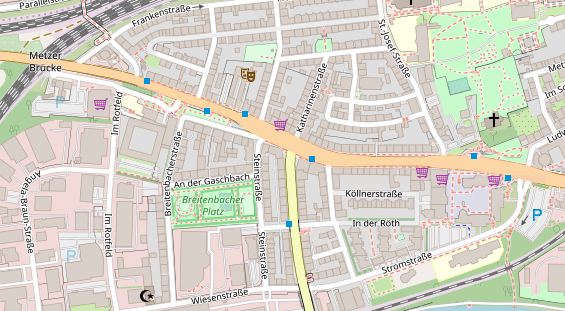 Friseur auf Satellitenbild