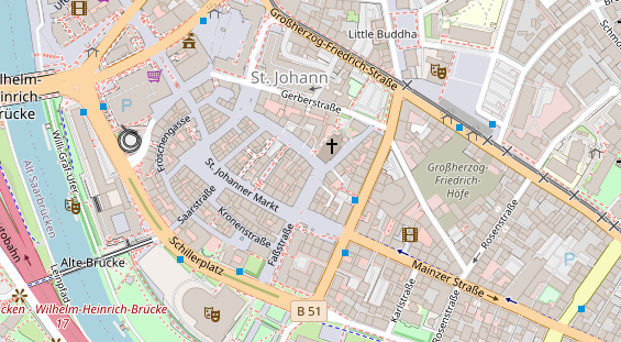 Friseur auf Satellitenbild