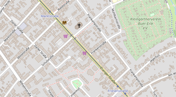 Friseur auf Satellitenbild