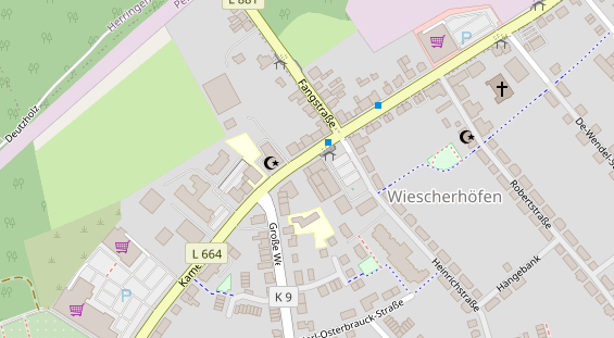 Friseur auf Satellitenbild