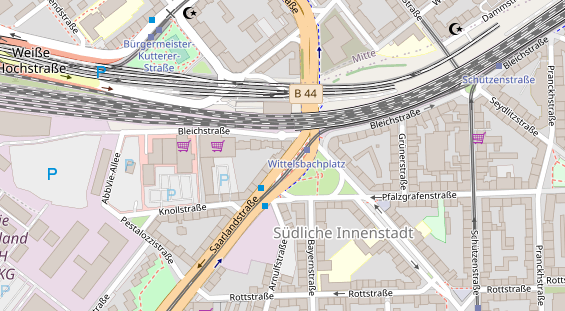 Friseur auf Satellitenbild