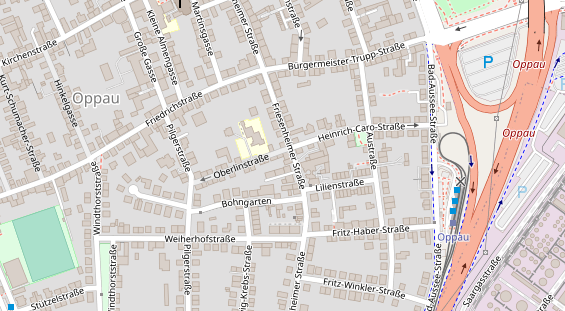 Friseur auf Satellitenbild