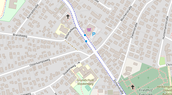 Friseur auf Satellitenbild