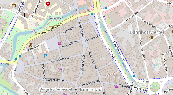 Friseur auf Satellitenbild