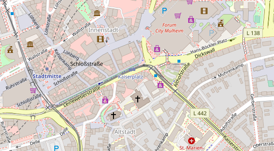 Friseur auf Satellitenbild