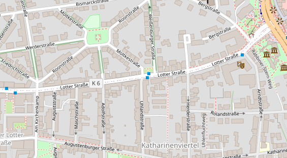 Friseur auf Satellitenbild