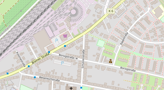 Friseur auf Satellitenbild