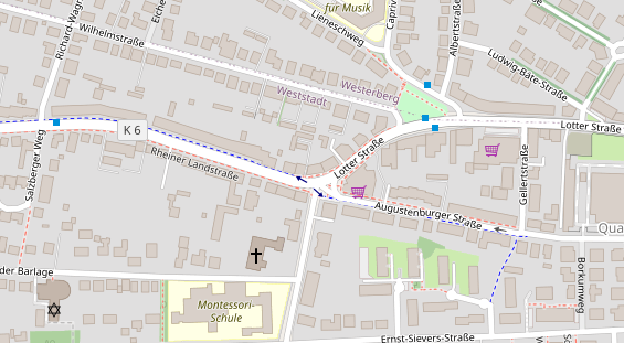 Friseur auf Satellitenbild