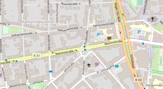 Friseur auf Satellitenbild