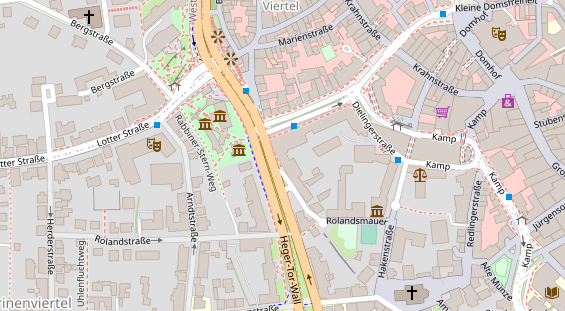 Friseur auf Satellitenbild