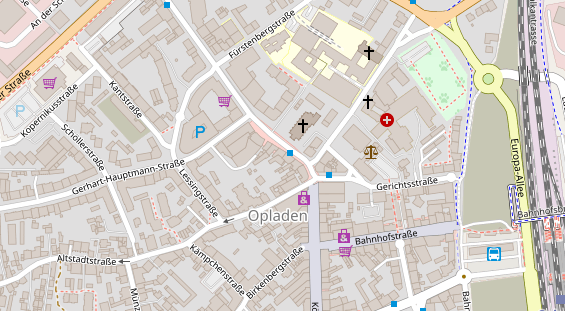 Friseur auf Satellitenbild