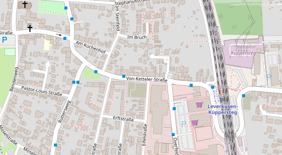 Friseur auf Satellitenbild