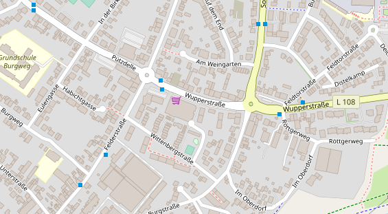 Friseur auf Satellitenbild