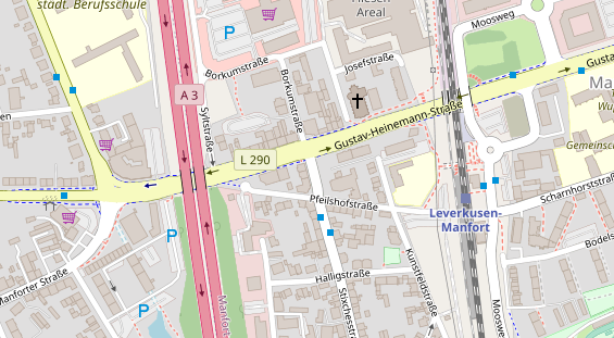 Friseur auf Satellitenbild