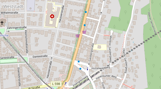 Friseur auf Satellitenbild