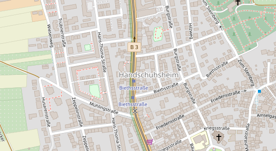 Friseur auf Satellitenbild