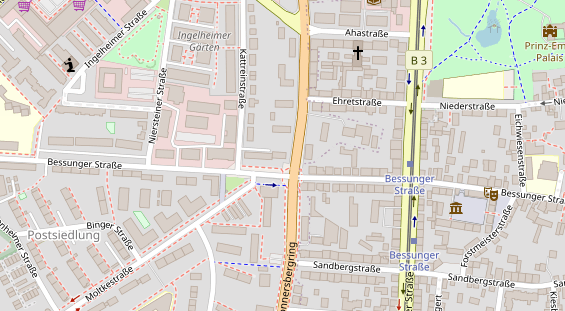 Friseur auf Satellitenbild