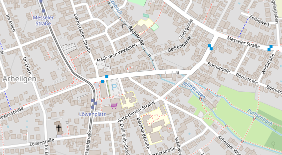 Friseur auf Satellitenbild