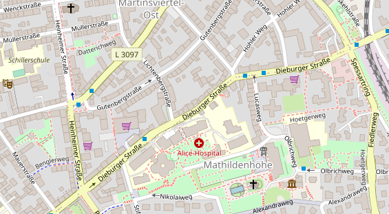 Friseur auf Satellitenbild