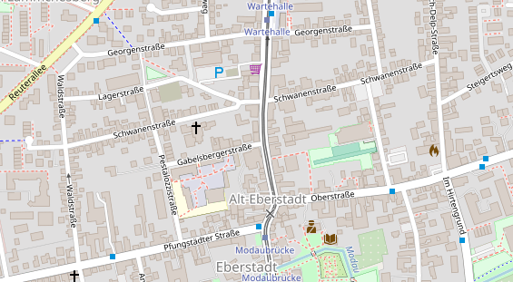 Friseur auf Satellitenbild