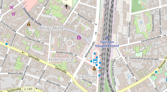 Friseur auf Satellitenbild