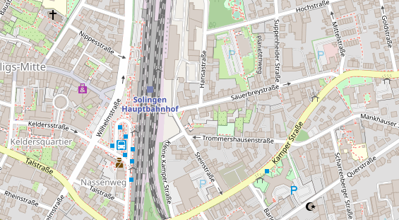 Friseur auf Satellitenbild