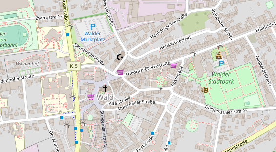 Friseur auf Satellitenbild