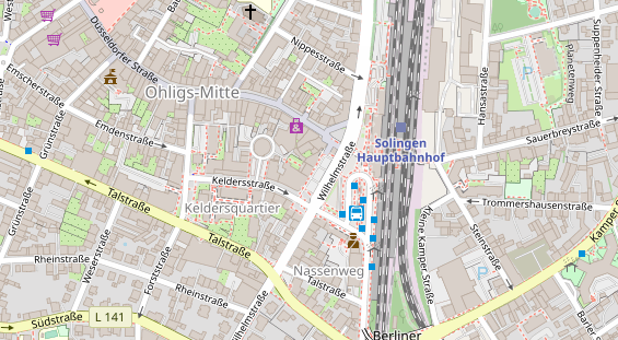 Friseur auf Satellitenbild