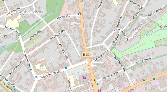 Friseur auf Satellitenbild