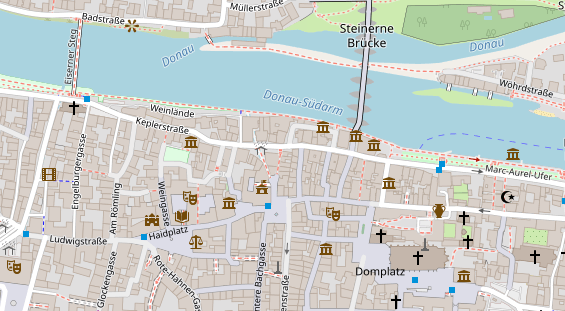 Friseur auf Satellitenbild