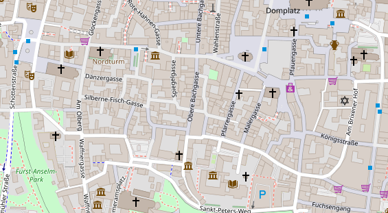 Friseur auf Satellitenbild