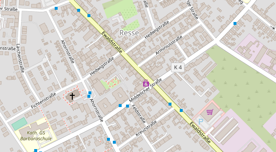 Friseur auf Satellitenbild