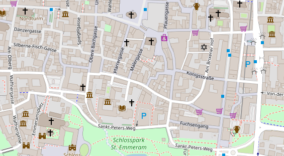 Friseur auf Satellitenbild