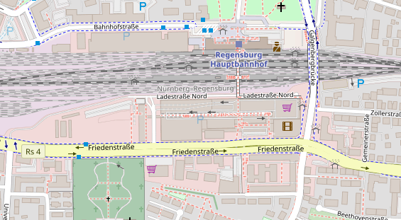 Friseur auf Satellitenbild