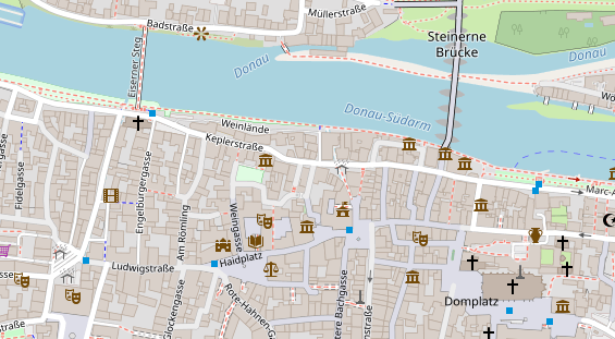 Friseur auf Satellitenbild