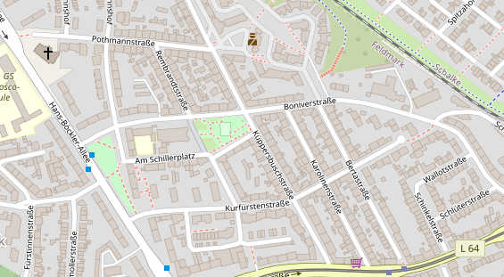 Friseur auf Satellitenbild