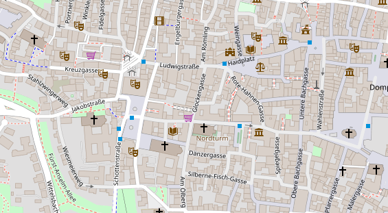 Friseur auf Satellitenbild