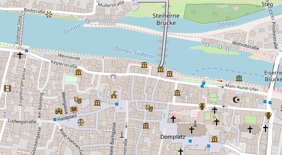 Friseur auf Satellitenbild